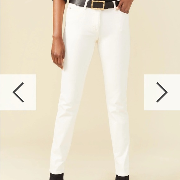 J. McLaughlin Jeans Nwt Jmclaughlin Lexi Denim Size 2 In Egret